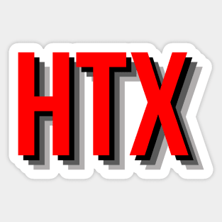 HTX in red Sticker